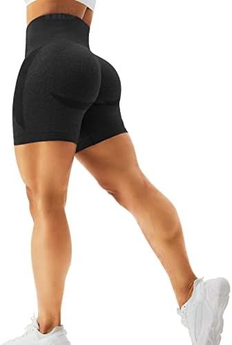 Higorun ženske bešavne kratke hlače za vježbanje teretana Yoga visoki struk Smile Contour Biciklističke gaćice