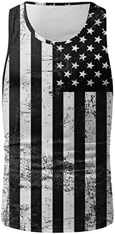 Saxigol Neovisnosti Dan Muška majica Klasična zastava Štampanje Grafički tines Ljetni povremeni sportski tenkovi 2023 prsluk bez rukava