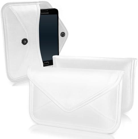 Boxwave Case kompatibilan sa Galaxy S4 - Elite kožnom messenger torbicom, sintetičkim kožnim poklopcem Envelope dizajn za Galaxy S4, Samsung Galaxy S4 - bjelory white