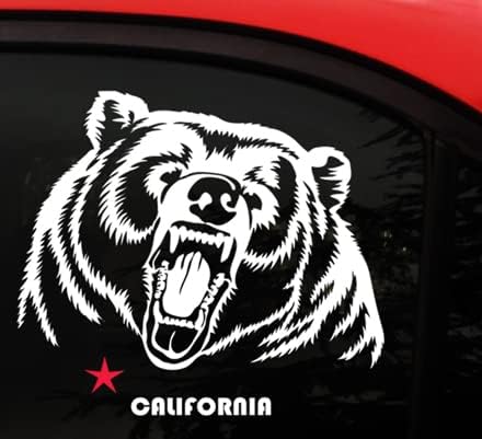 Kalifornija Grizzly Medvjed naljepnica - X Velika 9.6 x 8.6 inča - velika! Vanjski / unutarnji vinil za auto kamion prozor za laptop