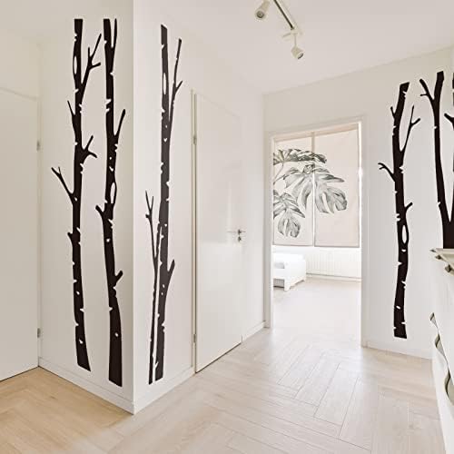 Shimeyao 7 listova džinovske naljepnice na zidu velike naljepnice od breze za zidove dekor šumske šume PVC zidne naljepnice ogromne