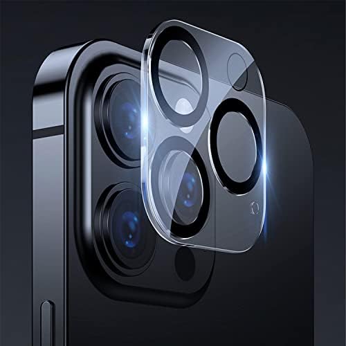 [2 Pakovanje] zaštita sočiva kamere za iPhone 13 Pro Max 6.7 / iPhone 13 Pro 6.1 9H kaljeno staklo sa crnim krugom