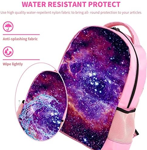 VBFOFBV ruksak za laptop, elegantan putni ruksak casual pasiva za muškarce za muškarce, ljubičasti univerzum nebula galaxy