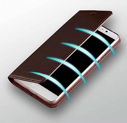 KGFCE za iPhone 14 Plus futrola za preklopnu futrolu ,za iPhone 14 Plus 6,7 inča od prave kože otporan na udarce Folio poklopac za