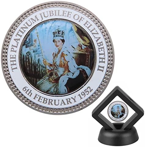 Uwariloy Queen Elizabeth II Komemorativne kovanice 2022, Plati-num Jubilej njenog veličanstva kraljice Nepričulirano kovanice, kovanice za kolekcionare Royal, kolekcionar, zanatski ukrasi, suvenirni pokloni
