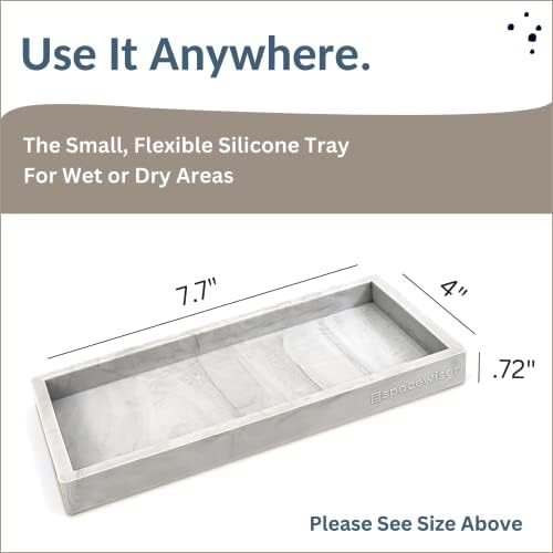 Svemirska ploča i tacna za umivaonik-mala posuda za dozator silikonskog sapuna od 7,4, fleksibilna ladica za kupatilo otporna na lomljenje,
