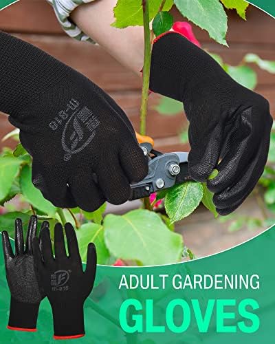 96 parova Vrtlarstvo Radne rukavice Gumene obložene Vrtne rukavice za muškarce Žene Grip Garden Garden rukavice Bulk Nitrile Građevinske