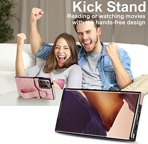 Dizajniran za Samsung Galaxy Note 20 Ultra/Note20 Plus 5G novčanik slučaj sa podesivim narukvicu Kickstand PU Koža držač kreditne