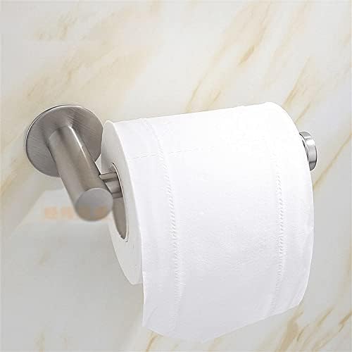 Newces Matte Crni toaletni nosač za samoljepljenje na WC-u za držač za rola Premium SUS 304 nehrđajući čelik WC držač za toaletni
