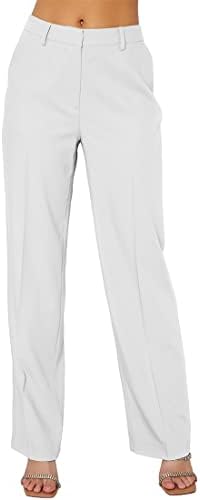 Ebifinske ženske odijele hlače ravno noge haljine hlače labave poslovne casual pantalone ured ravnog montaže
