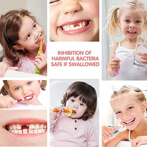 Dječja pjena za zube, fluorid Besplatna dječja pasta za zube, prirodna formula, boja bez boje, stajala za uklanjanje zube za zube