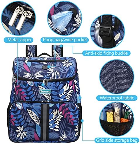 Ruksak za putne torbe za pse, ruksak za kućne ljubimce odobren od avio kompanije, organizator sa dozatorom torbi za Kaku, Multi Pocket,