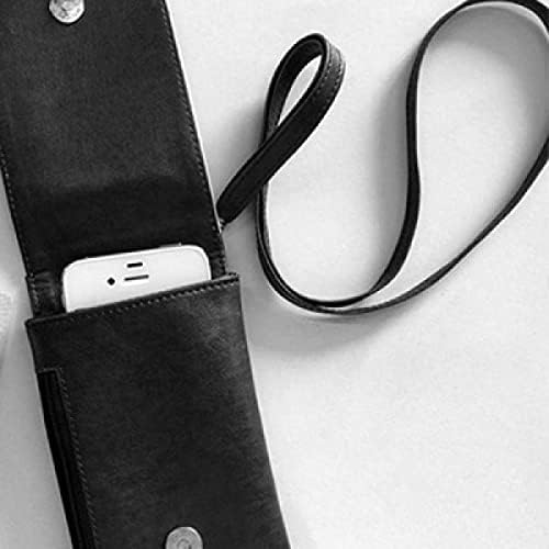 Dandelion S Art Telefon novčanik torbica Viseća torbica za mobilne uređaje Crni džep