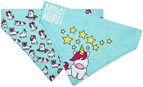 Max & Molly Reverzibilna tkanina Bandana za pse i mačke, mekane tkanine za pranje, bez kravata, ovratnik za kućne ljubimce prelazi