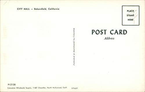 City Hall Bakersfield, Kalifornija, CA Original vintage razglednica
