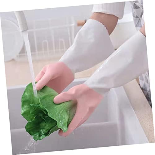 Beavorty 2 para kućne rukavice Wintergloves Warm Mitts silikonske rukavice za čišćenje posuđa rukavice za višekratnu upotrebu rukavice za čišćenje posuđa rukavice za kuvanje neklizajuće rukavice za pranje posuđa Pvc