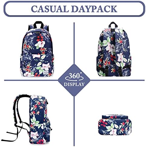VASCHY školski ruksak za djevojke, slatka školska torba za knjige za djecu / tinejdžere / srednju školu / ranac za žene / radni /