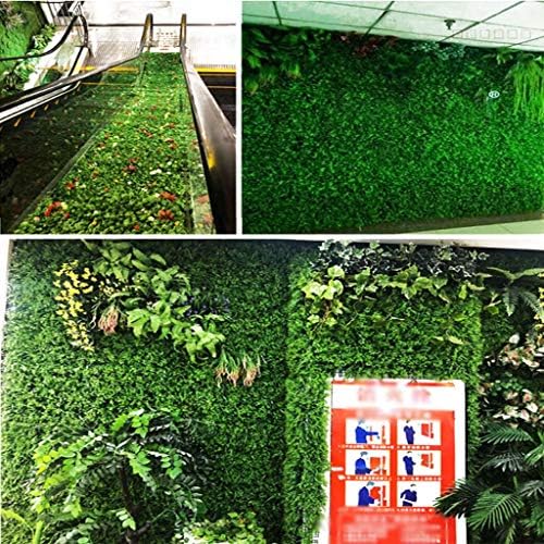 Ynfngxu Umjetna biljna živica Lista zelena ploča pogodna za vanjsku, vrt, balkon ili terasu kućni ukras 30x30cm