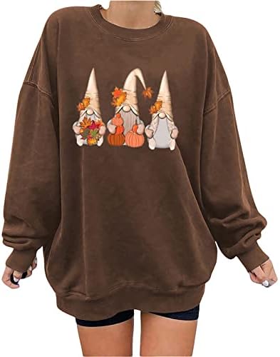 Pimelu Jeseni džemperi za žene Duks s pulover grafičkom dugim rukavima bluza s dugim rukavima plus veličina labava bluza