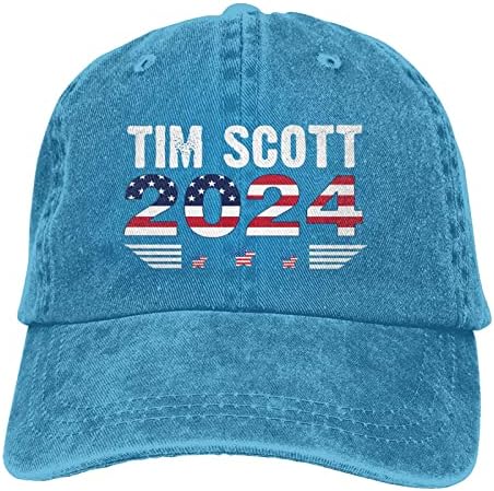 Tim Scotts za predsjednika 2024 Izborni bejzbol Hat Podesivi republički muškarci Žene za bejzbol kape za odrasle šeširi