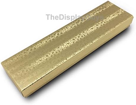 TheDisplayguys 25-pakovanje 82 zlatna folija pamučna papirna nakita za nakit za ogrlice, narukvice, narukvice, satovi i olovke Display