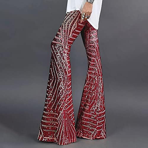 Guoxxzi Ženske Pantalone Ljetne Visoke Struka Široke Noge Palazzo Lounge Pantalone Elegantne Ženske Pantalone Sa Šljokicama