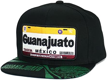 Meksički šešir Meksiko State Auto Auto-Licenjska ploča Snapback ravni račun Pamuk bejzbol kapa