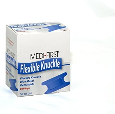 Medique Products 65250 Woven Knuckle Blue Metal Detecable Bandage, 50 Po Kutiji