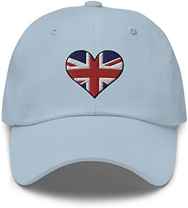 Union Jack vezeni podesivi kapu za tatu, šešir zastava Ujedinjenog Kraljevstva, nestrukturirana bejzbol kapa, više boja