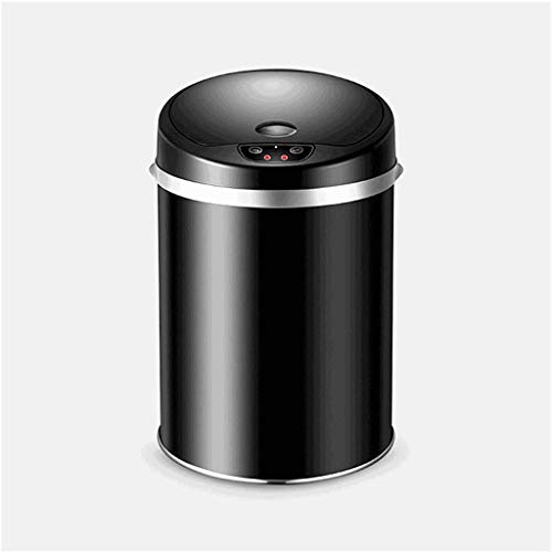 ZYJBM pametna indukciona kanta za smeće automatska kanta za smeće u obliku bubnja sa poklopcem kanta za domaćinstvo od nerđajućeg