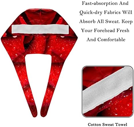 Niaocpwy Red magma Pozadina Radna kapa s tipkama i duksevima Podesiva kravata za žene za žene