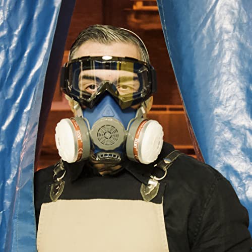 Hxmy maska Respirator, pola lica protiv prašine Industrijska boja u spreju za poliranje Respirator za višekratnu upotrebu maske za
