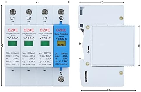 CRFYJ YCS6-C 3P+NPE AC 20kA-40KA 385v SPD kuća zaštita od prenapona zaštitni niskonaponski odvodnik