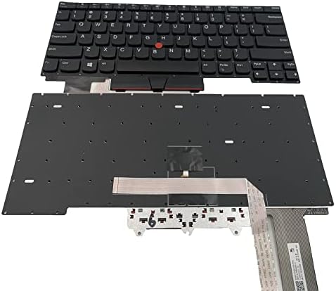 Tiugochr Laptop zamjena američki raspored sa ukazujući tastatura za Lenovo Thinkpad E14 Gen 1 R14 E14 Gen 2
