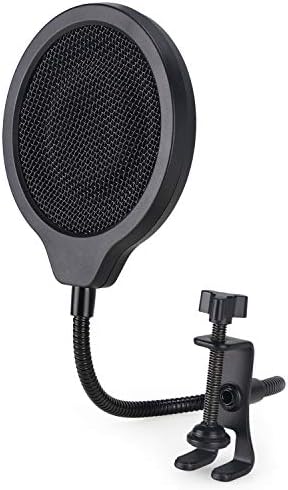Seiren Mini mikrofon Pop Filter maska štit za Razer Seiren Mini Mikrohone, 4 inča 3 sloja vjetrobranskog stakla sa fleksibilnom kopčom