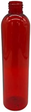 8 oz crvene kosmo plastične boce -12 Pakovanje prazno punjenje boca - BPA - BPA - esencijalna ulja - aromaterapija | White Flipp Gorn gornji poklopac - izrađen u SAD - prirodnim farmama ...