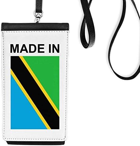 Napravljeno u Tanzaniji Country Love Telefon novčanik torbica Viseća mobilna torbica Crni džep