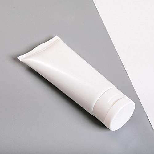 20pcs Bijela plastična punjenje kozmetičke meke cijevi nepropusne šminke za pakiranje bočice bočice sa flip poklopcem uzorak spremnika