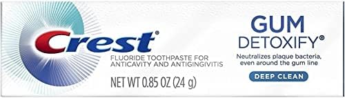 Crest Gum Detoxify pasta za zube, Deep Clean, veličina putovanja, 0.85 Oz-pakovanje od 8 komada