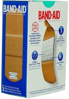 BAND-AID® Brand Fleksibilni zavoji Tkanine, asortirane veličine, 30 brojeva