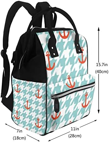 Ruksaci za promjenu pelena za mamine sidro-houndsto-plaveplavirane putne torbe za knjigene torbe za knjigu PACK paket