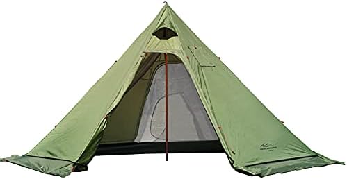 PRESELF 3 osoba lagani Tipi Hot šator sa vatrootpornim dimovodnim cijevima prozor Teepee šatori za porodični tim na otvorenom Backpacking Camping planinarenje