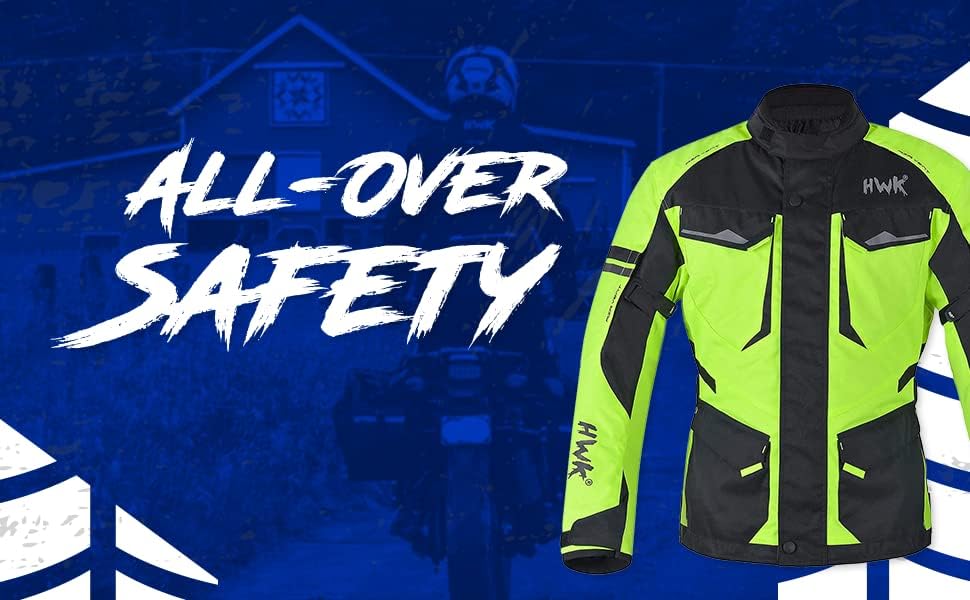 HWK motociklistička jakna za muškarce Adventure / Touring sa Cordura tekstilnom tkaninom za vožnju motorom i oklop za zaštitu od udara