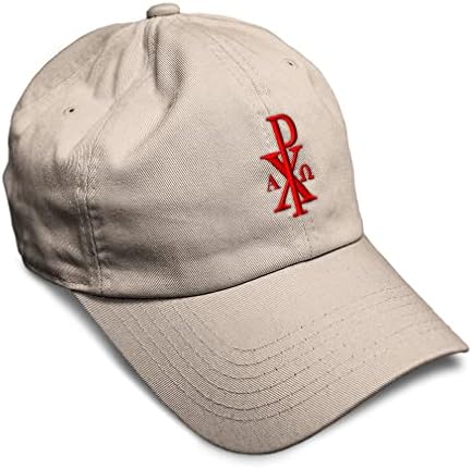 Meka bejzbol kapa chi rho sa alfa omegam simboli za vez chi rho twill pamučni tata šeširi za muškarce i žene
