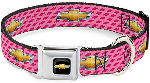 Kopčani pojas sa pasama za palice - Chevy Gold Bowtie w / Logo Pink - 1 Široko - Odgovara 15-26 vrata - velike