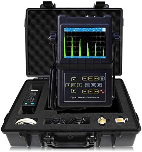 VTSYIQI YUT2600 Prijenosni digitalni ultrazvučni detektor s jednom ravnom sondom snopa i jedno ugaone grede s NDT testnom opremom True Color TFT LCD displej 1000 Podesi test podataka Trgovina