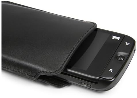 Boxwave Case kompatibilan sa MicroMax X708 - originalna kožna torbica, tanki pravni kožni luksuzni lagani džep za Micromax X708 - Nero Crno