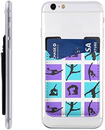 Gimnastika Igra Telefonska kartica PU kožna kreditna kartica ID kućišta 3M ljepljivi rukavi za sve pametne telefone