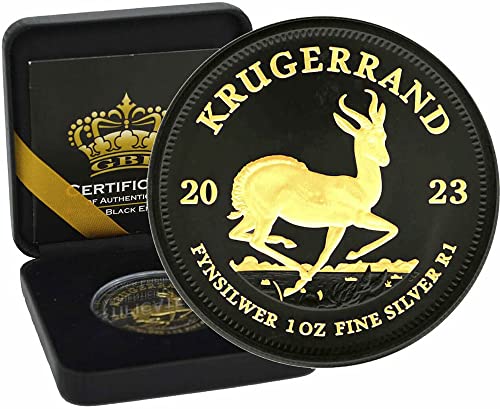 2023 DE Gold Black Empire Powercoin Krugerrand izdanje 1 oz Silver Coin 1 Rand Južna Afrika 2023 Bu Sjajno neobično