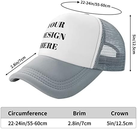 Prilagođeni šešir za muškarce napravite svoju omiljenu kapu dodajte svoj dizajn / tekst/fotografiju personalizirani Kamiondžijski